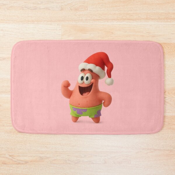 Item preview, SpongeBob - Patrick Star wearing a Santa hat designed and sold by DibujandoPorfa.