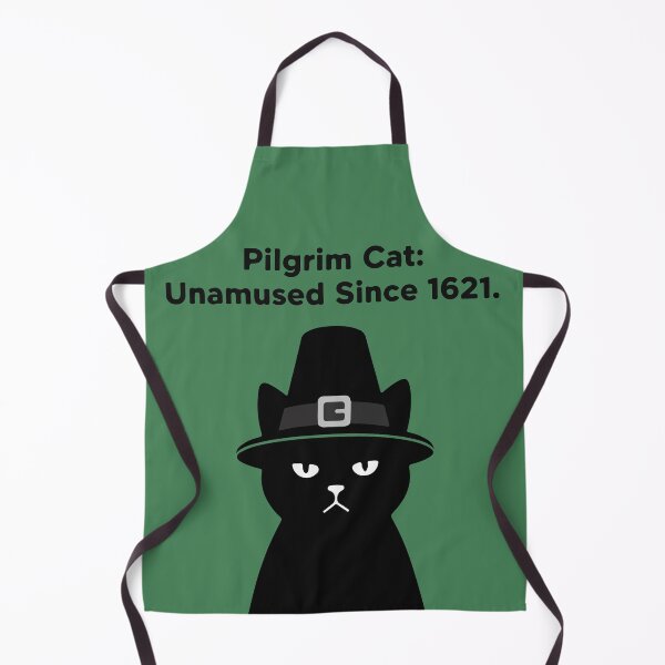 Item preview, Unamused Pilgrim Cat | Funny Thanksgiving designed and sold by SillyPawsStudio.