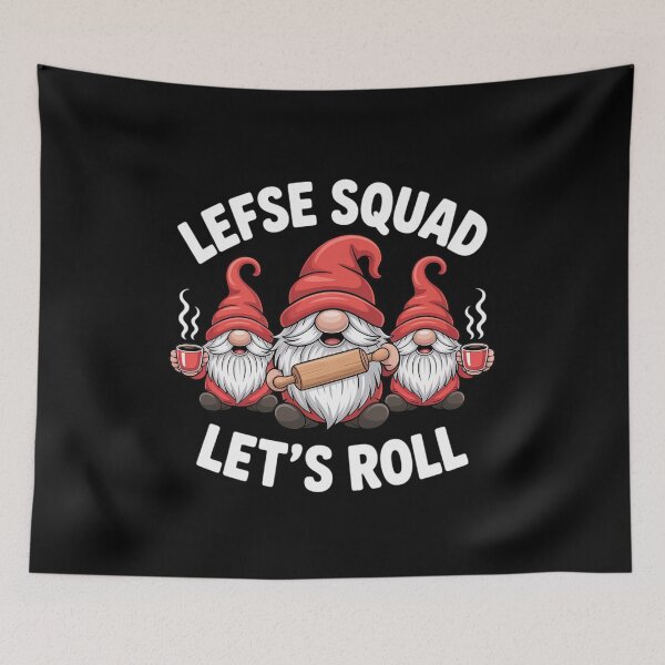 Item preview, Lefse Squad Let’s Roll Funny Gnome Baking designed and sold by milanforbes.