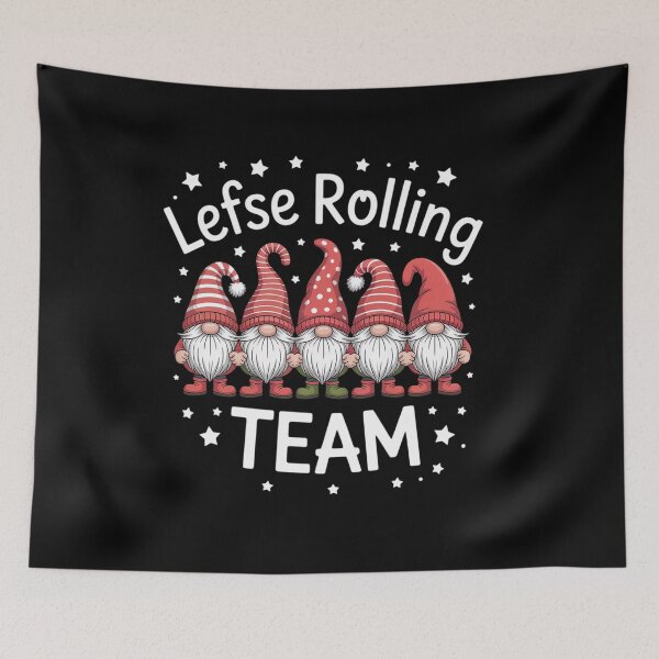 Item preview, Lefse Rolling Team God Jul Gnome Tomte Xmas Santa Christmas designed and sold by TiredPack.