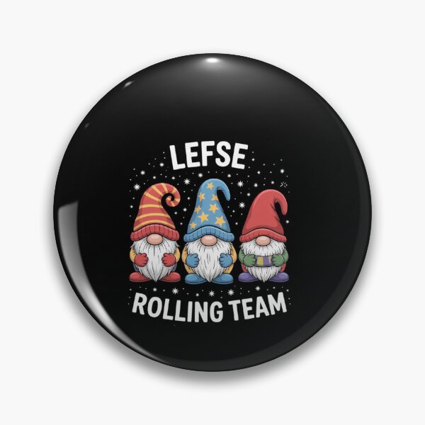 Item preview, Lefse Rolling Team Nordic Merry Christmas Gnome Baking Tomte designed and sold by estellaken.