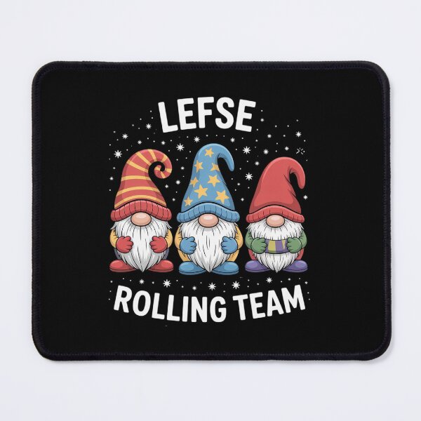 Item preview, Lefse Rolling Team Nordic Merry Christmas Gnome Baking Tomte designed and sold by estellaken.
