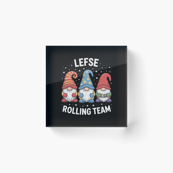 Item preview, Lefse Rolling Team Nordic Merry Christmas Gnome Baking Tomte designed and sold by estellaken.