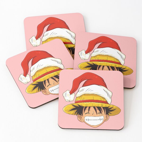 Artikelvorschau, Luffy trägt eine Weihnachtsmütze entworfen und verkauft von YChangShop.