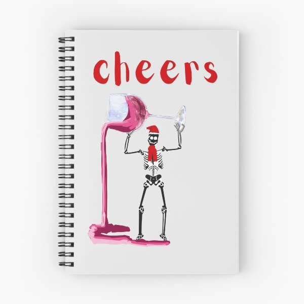 Item preview, Skeleton & wine funny Christmas Vibe  designed and sold by Glow&Vibe.