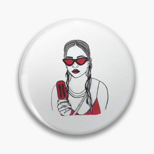 Item preview, Zoë Kravitz and popsicle designed and sold by marianaaxart.