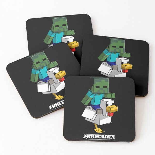 Item preview, Minecraft Blocky Rider – Funny Cube Character on Chicken Art designed and sold by AmareAlfr.