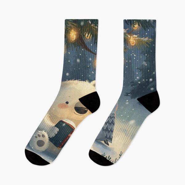 Item preview, Christmas Storytime with Polar Bear & Snowy Owl designed and sold by WildlifeWhimsy.