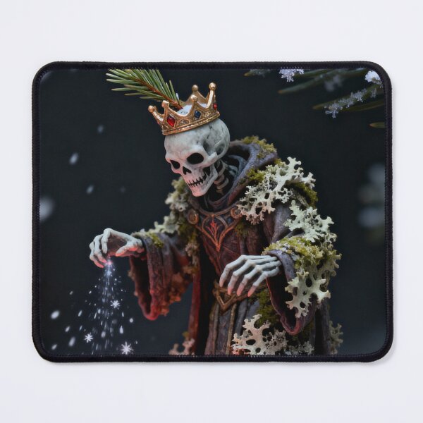 Item preview, Tiny Lich King Sticker | Spooky Cute Christmas | Miniature Snow Globe Fantasy | D&D RPG Holiday Decal designed and sold by meetart15.