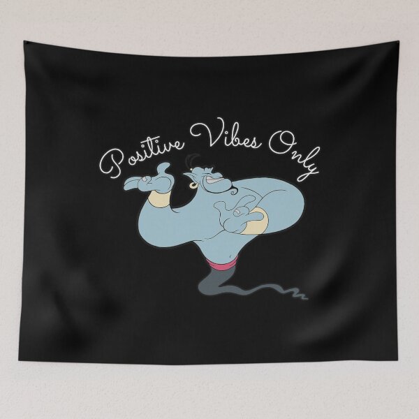 Item preview, Genie Positive Vibes – Cheerful Blue Magic Character Art designed and sold by SantoAtti.