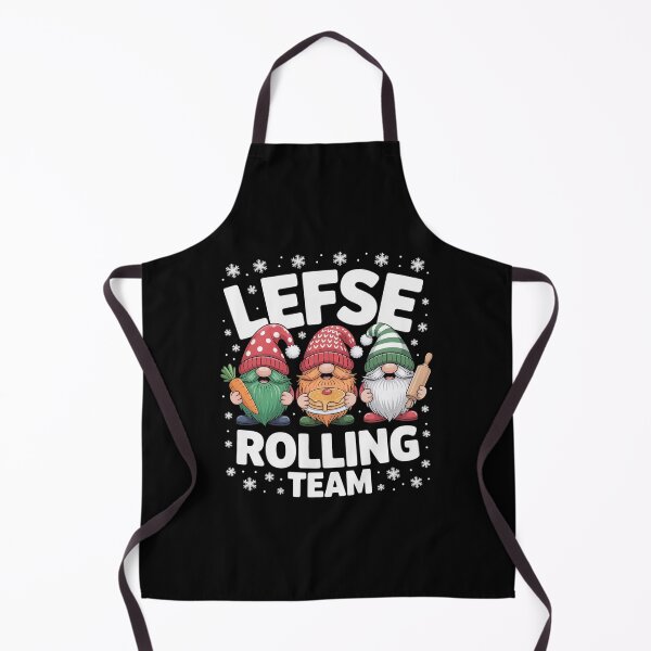 Item preview, Lefse Rolling Team Christmas Baking Gnomes 1 designed and sold by VasilisLamArt.
