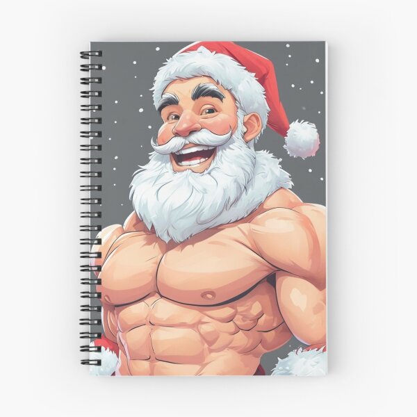Item preview, Papá Noel plateado envuelto para regalo, diseño gráfico del orgullo gay navideño designed and sold by ItsAKinkThing.