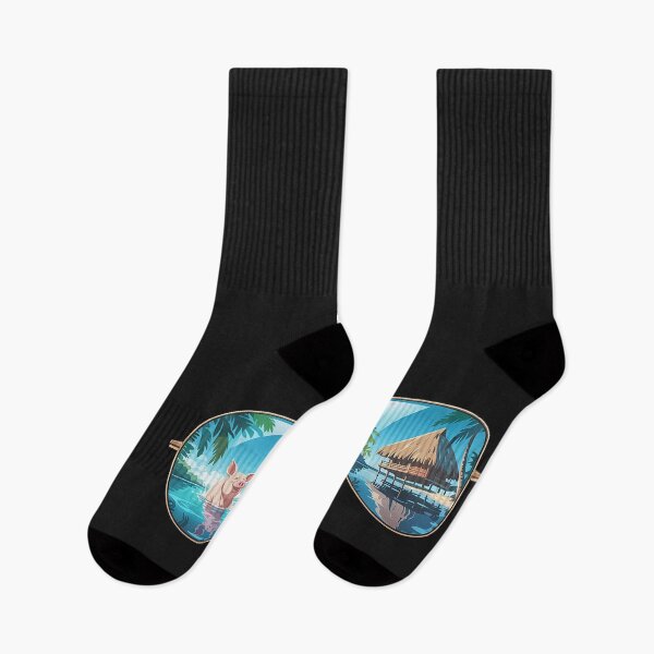 Item preview, Copy of Rock Your Socks World Down Syndrome Awareness DSwimming Bahamas Pigs T-Shirt Summer Vacation Sunglassesay 2025 Kids designed and sold by Eskomeranola.
