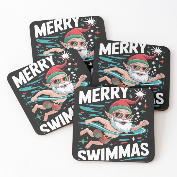 Item preview, Swimming Gnome, Merry Swimmas, Swimmer Christmas designed and sold by Eskomeranola.