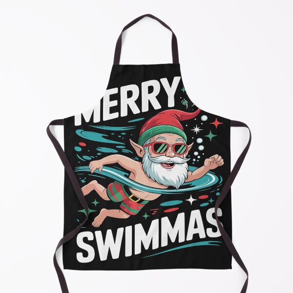 Item preview, Swimming Gnome, Merry Swimmas, Swimmer Christmas designed and sold by Eskomeranola.