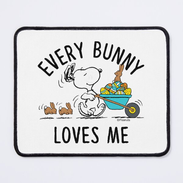 Item preview, Peanuts Every Bunny Loves Me – Cute Easter Bunny & Egg Art designed and sold by CedriMark.