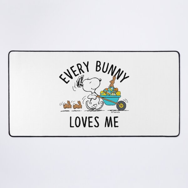 Item preview, Peanuts Every Bunny Loves Me – Cute Easter Bunny & Egg Art designed and sold by CedriMark.