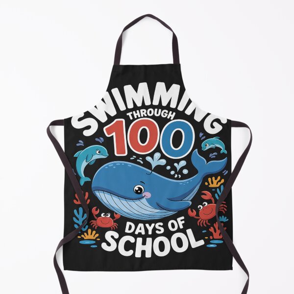 Item preview, Swimming Through 100 Days of School Ocean Underwater Funny designed and sold by Eskomeranola.