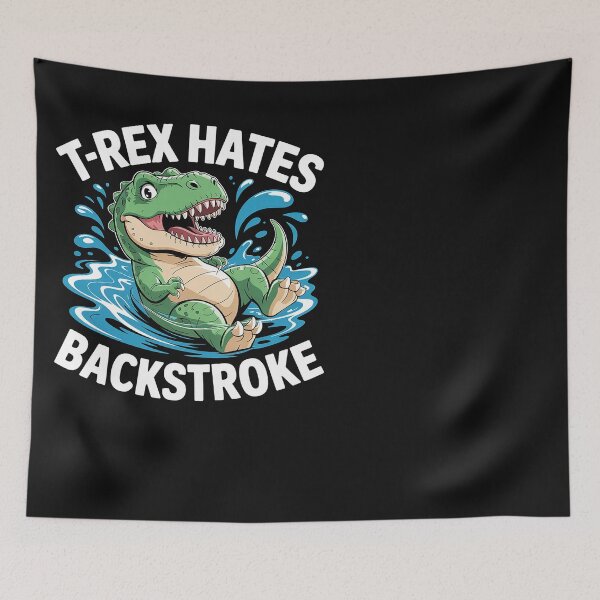 Item preview, T Rex Hates Backstroke For A Swimmer designed and sold by Eskomeranola.
