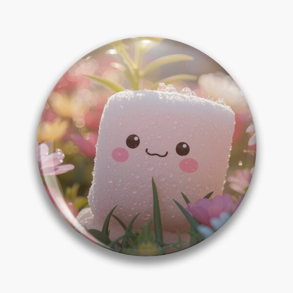 Item preview, Marshmallow in a garden with flowers designed and sold by LauraCent.