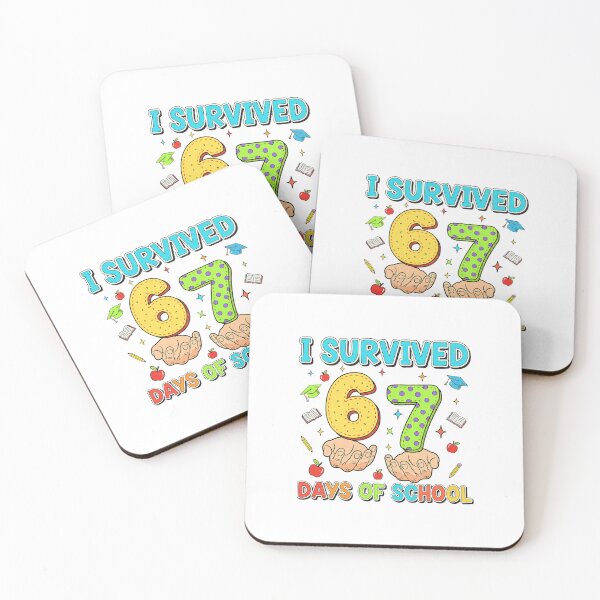 Item preview, I Survived Sixty Seven Days Of School With Bright Classroom Colors And Fun Student Energy designed and sold by Han1986.
