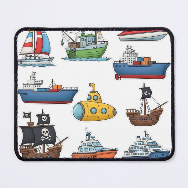 Item preview, Cute Cartoon Ships Collection designed and sold by 4AGift.