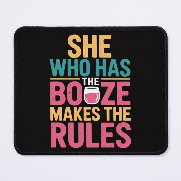 Item preview, Womens She Who Has the Booze Makes the Rules Bartender designed and sold by ConceptThena.
