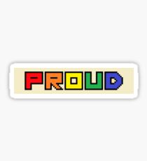 Retro 8 Bit Pride Sticker