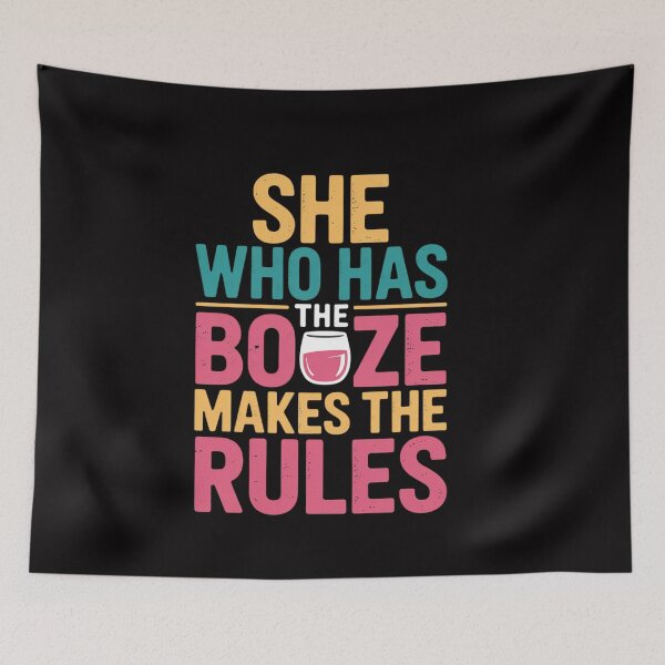 Item preview, Womens She Who Has the Booze Makes the Rules Bartender designed and sold by ConceptThena.