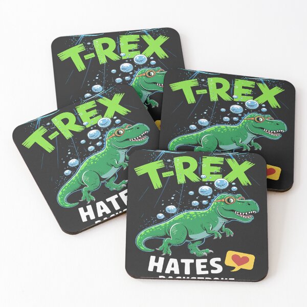 Item preview, T.Rex Hates Backstroke Funny Swimming D.inosaur designed and sold by Eskomeranola.