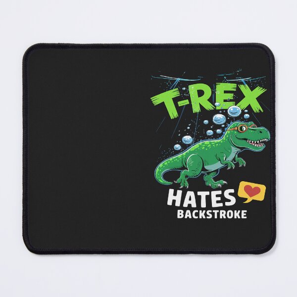 Item preview, T.Rex Hates Backstroke Funny Swimming D.inosaur designed and sold by Eskomeranola.