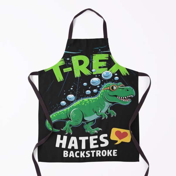 Item preview, T.Rex Hates Backstroke Funny Swimming D.inosaur designed and sold by Eskomeranola.