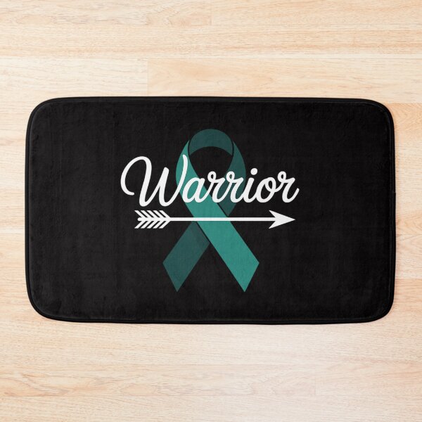 Item preview, Womens Ovarian Cancer Awareness Month Woman Teal Ribbon Warrior designed and sold by ConceptThena.