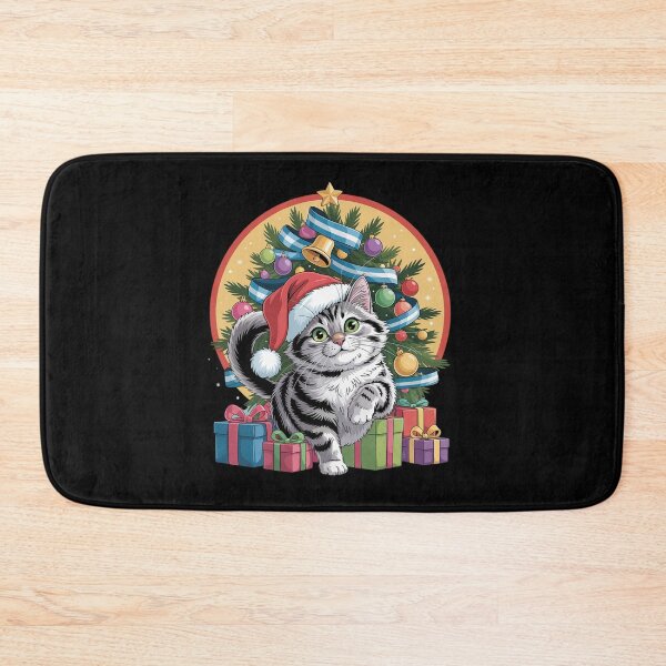 Item preview, Korat Cat Cute Santa Christmas Tree Decor designed and sold by AmparoBoyle.