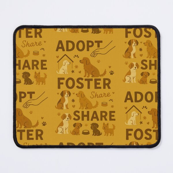 Item preview, Adopt Foster Share – Cute Shelter Dog Illustration designed and sold by Tiny Joy World.