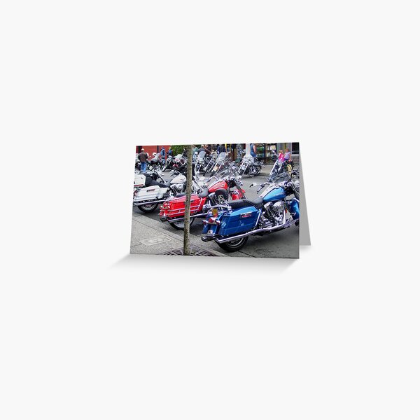 White, Red and Blue Greeting Card