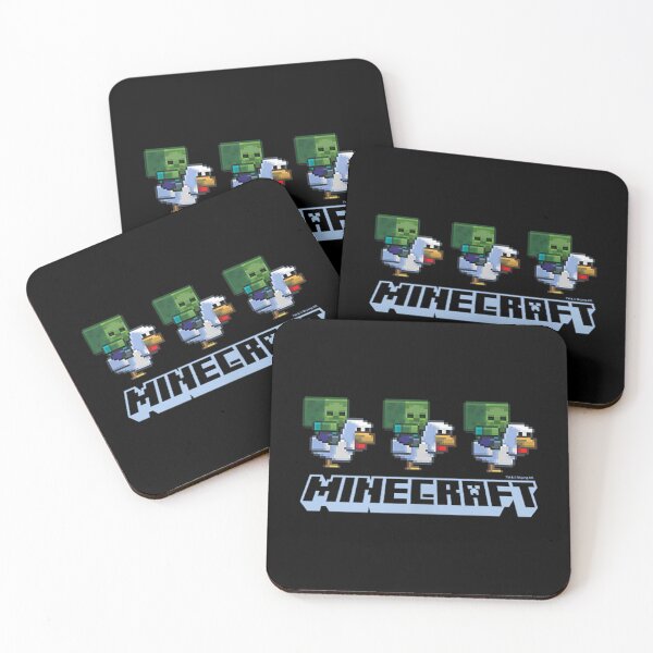 Item preview, Minecraft Pixel Chicken Riders – Cute Chibi Blocky Characters Art designed and sold by CedriMark.