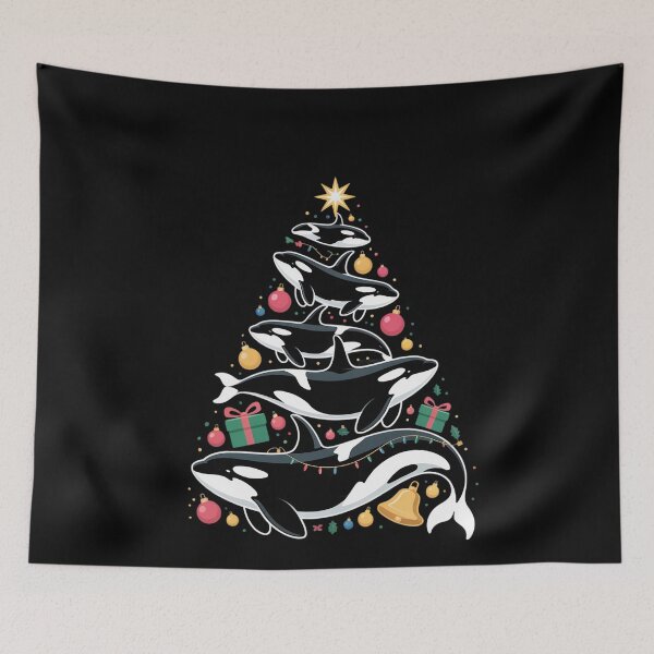 Item preview, Killer Whales Christmas Tree Xmas Orca Women Men Boys Kids designed and sold by MinaReinger.
