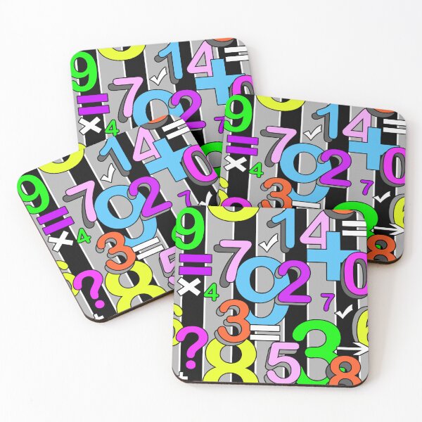 Item preview, Fun colorful arithmetic math bright retro pattern designed and sold by fuzzyfox.