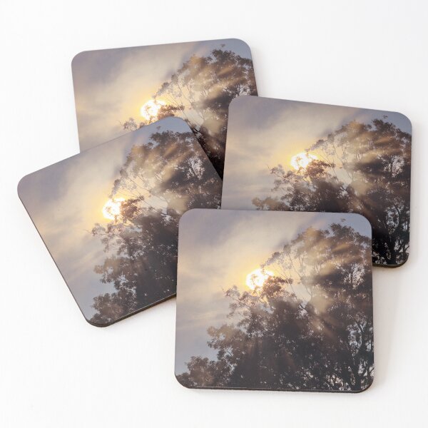 Item preview, Misty Sunrise Over Tree Tops designed and sold by Mary Prema Art.