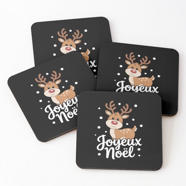 Item preview, Joyeux Noel Merry Christmas With Fluffy Rudolph Reindeer designed and sold by marcusry.