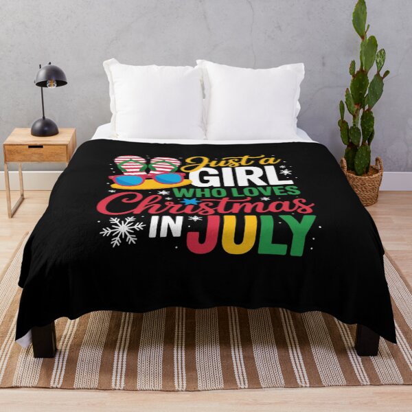 Item preview, Just A Girl Who Loves Christmas In July Shirt Summer Gift designed and sold by VasilisLamArt.