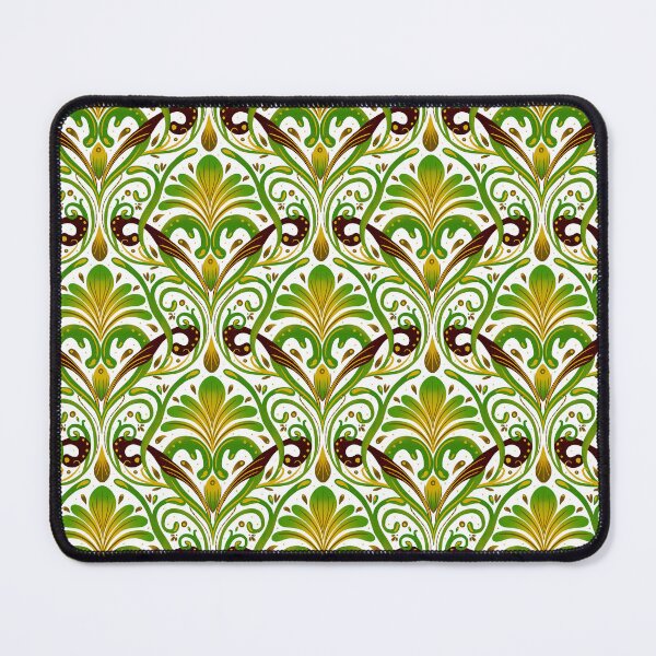 Item preview, Green Art Nouveau Damask designed and sold by Home Cyn Home.