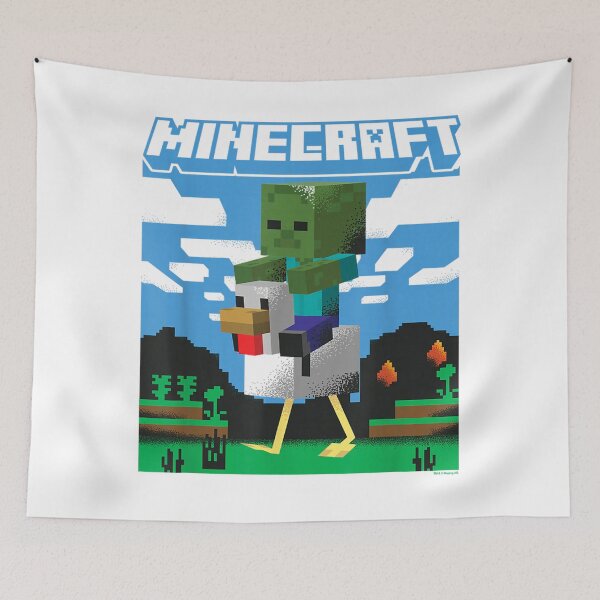 Item preview, Minecraft Chicken Rider – Blocky Pixel Adventure Artwork designed and sold by Rachel Francis6.