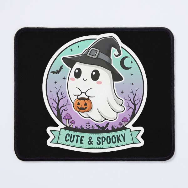 Item preview, Cute Witch Ghost Halloween Sticker designed and sold by Ekracreatives.