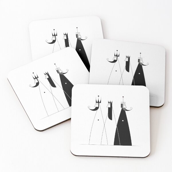 Item preview, Modern Minimalist Three Kings – Sleek Black & White Christmas Art designed and sold by dawnleblanc55.