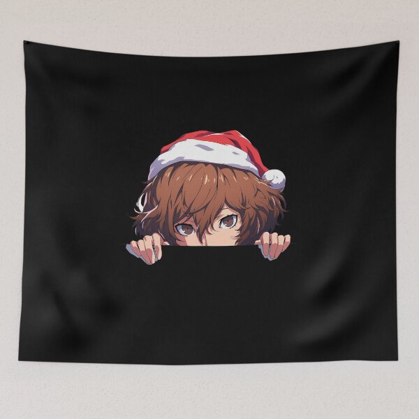 Item preview, Goro Akechi Persona 5 Chibi Kawaii Christmas Peeker Festive Holiday Game Anime Character designed and sold by CarlosBender.