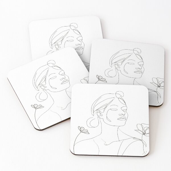 Item preview, Portrait Line Art Lady Minimalist designed and sold by shaang.
