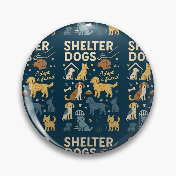 Item preview, Shelter Dogs – Adopt a Friend Cute Rescue Dog Art designed and sold by Tiny Joy World.