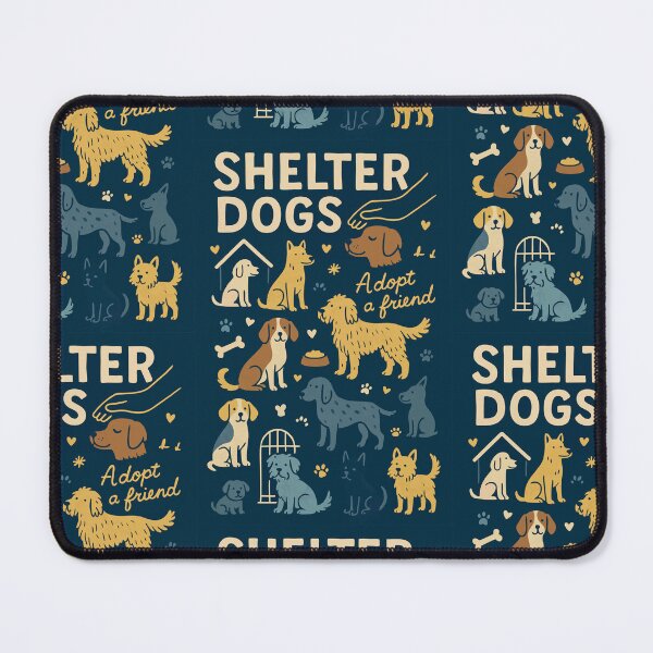 Item preview, Shelter Dogs – Adopt a Friend Cute Rescue Dog Art designed and sold by Tiny Joy World.